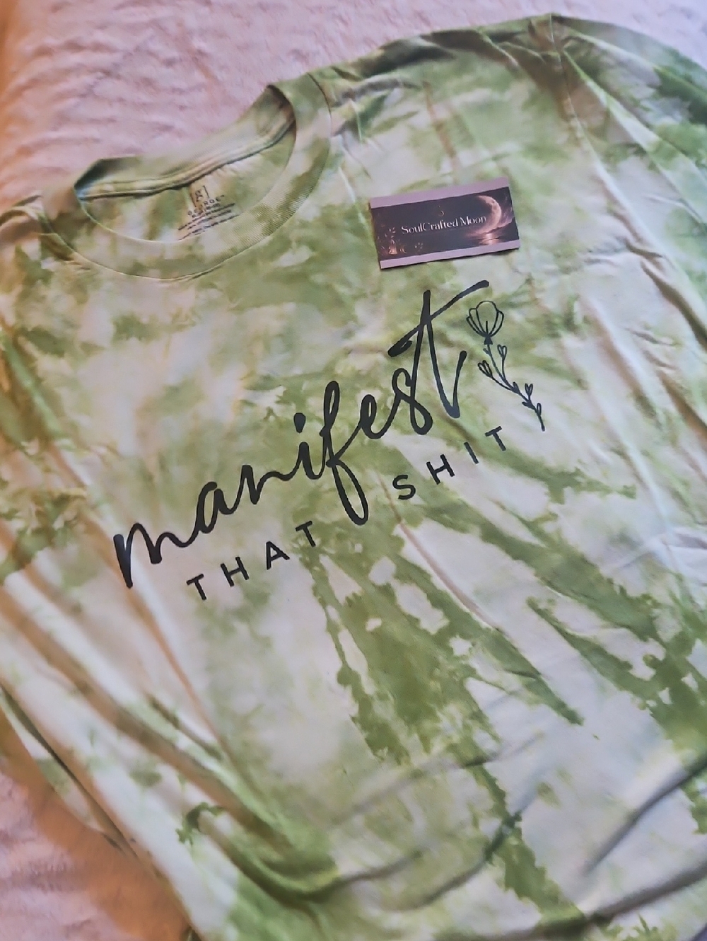 George Green Tie-Dye 'Manifest That Shit' Short Sleeve Tee
